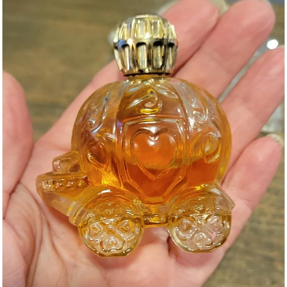 Vintage Avon Occur! Pumpkin Coach Cologne Decanter 3/4 Full - 1970s